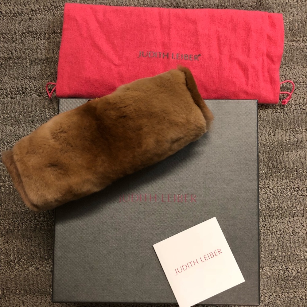 Judith Leiber Fur Clutch